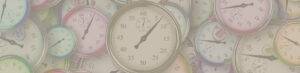 Assortment of clocks with a variety of sizes and colors