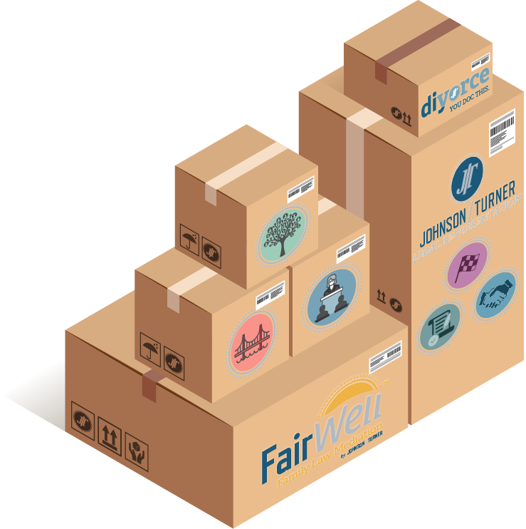 Stacked boxes